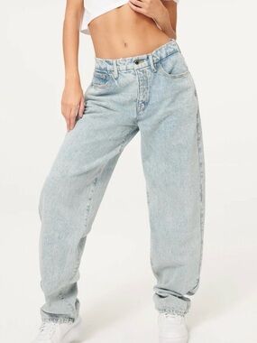 Good American Good ’90s Loose Jeans – Blue725 – Wide Leg Baggy Size 2 / 26